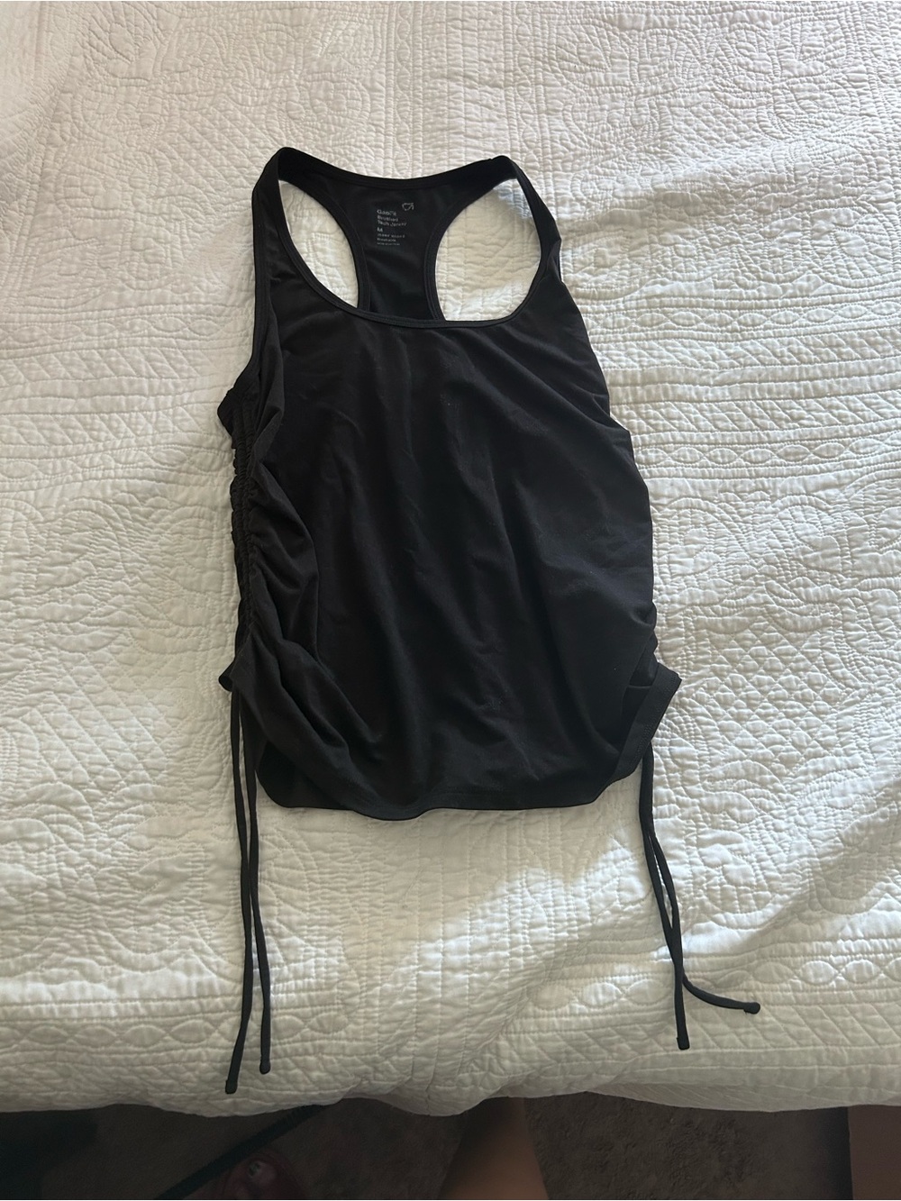 GAP Black Racerback Side-Drawstring Tank